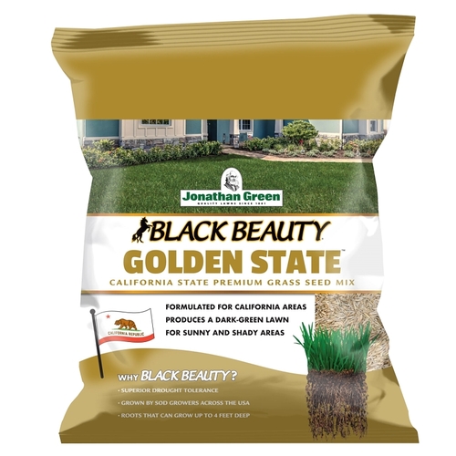 JONATHAN GREEN & SONS, INC. 10700 Black Beauty Golden State Series 10700 Premium Grass Seed Mix, 3 lb Bag