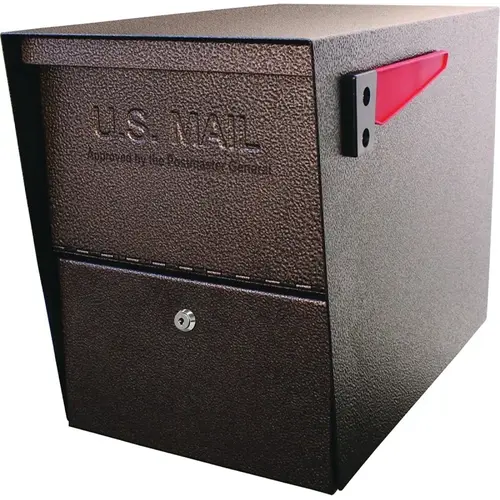 Packagemaster Series Mailbox, Steel, Bronze, 11-1/4 in W, 21 in D, 13-3/4 in H