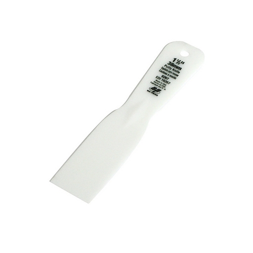 Marshalltown 6267 Putty Knife, 1-1/2 in W Blade, Plastic Blade, Plastic Handle, Comfort-Grip Handle