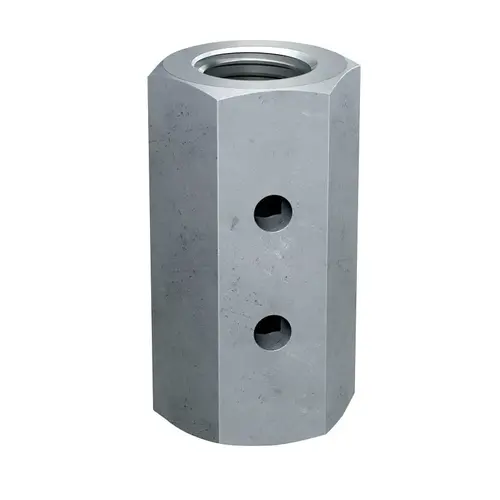 CNW Series CNW5/8 Coupling Nut, 5/8 in Thread, Steel, Zinc