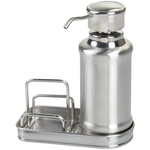 Soap Dispenser Kit York Ergo 10 oz Counter Top Liquid Silver
