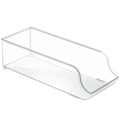 Soda Can Organizer, 5-1/2 in L, 13-3/4 in W, 4 in H, Plastic, Clear