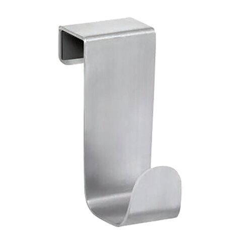 Hook Forma 3-1/4" L Brushed Nickel Silver Stainless Steel Small Over the Cabinet Brushed Nickel