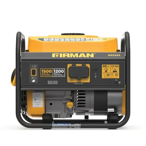 FIRMAN POWER EQUIPMENT PO1201 Performance Series Portable Generator, 80cc Engine, 1500 Starting Watts