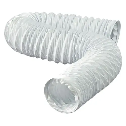 4 In. Dia x 20 Ft. L White Vinyl Flexible Ducting