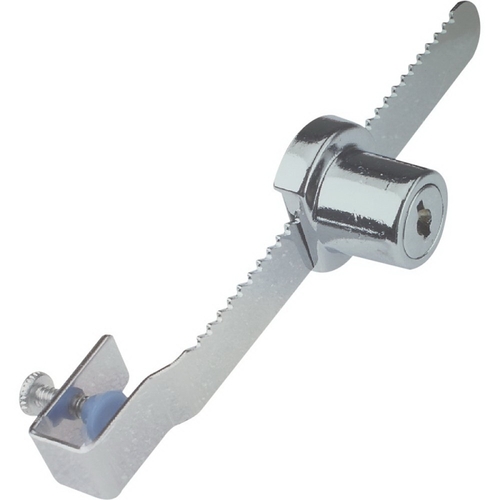 Showcase Lock 5 1/2" H X 9/16" W X 5-1/2" L Steel Key Silver