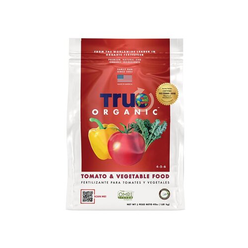 TRUE ORGANIC PRODUCTS, INC R0004 Tomato and Vegetable Food, 4 lb Bag, 4-5-6 N-P-K Ratio