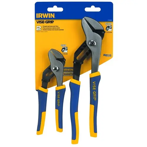 Plier Set, Nickel Chromium Steel, Blue/Yellow Pair