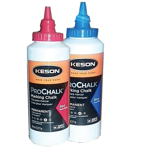 KESON INDUSTRIES PM8BLUE PROCHALK Series Marking Chalk Refill, Blue, Permanent