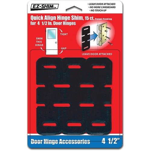 Quick-Align Hinge Shim For 4.5-In. Hinges  pack of 15
