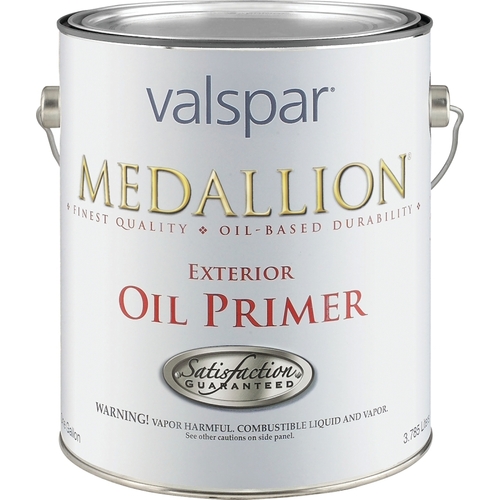 Primer Medallion White Flat Alkyd 1 gal White - pack of 4