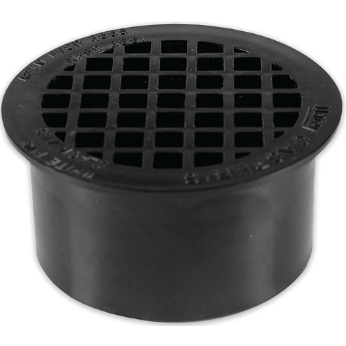 Oatey Supply Chain Services Inc 43564 Floor Drain, 3 in, Snap-In, ABS Body, Black