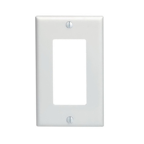 1-Gang White Decorator/Rocker Wall Plate - pack of 10
