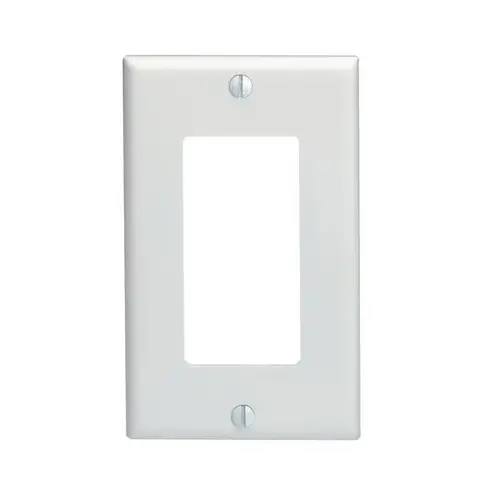 Leviton M24-80401-WMP 1-Gang White Decorator/Rocker Wall Plate - pack of 10