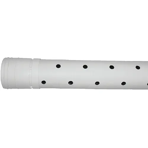 ADVANCED DRAINAGE SYSTEMS 03520010 Triple-Wall Pipe, 3 in, 10 ft L, Bell x Spigot, White