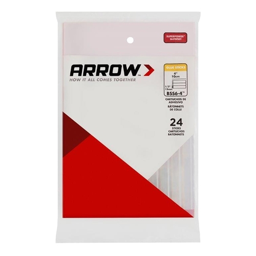 Arrow BSS6-4 Glue Sticks 0.5" D X 4" L Clear Clear