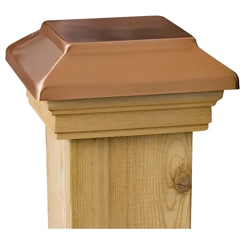 Victoria Copper Plateau Post Cap, 4 x 4-In. Other