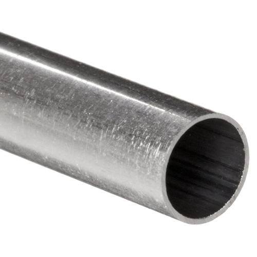 K&S 8102 Decorative Metal Tube, Round, 12 in L, 1/8 in Dia, 0.014 in Wall, Aluminum - pack of 3