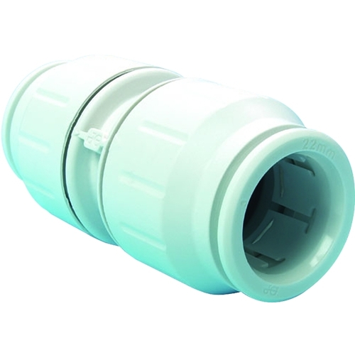 Tube Union Coupling, 1/2 in, Plastic, 3 to 12 bar Pressure