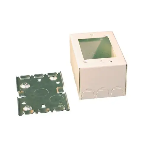 Legrand V5747 500 and 700 Series 1-3/8 in. Shallow Switch and Receptacle Box Ivory