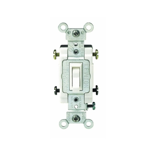 AC Quiet Switch 15 amps Four Pole Toggle White White