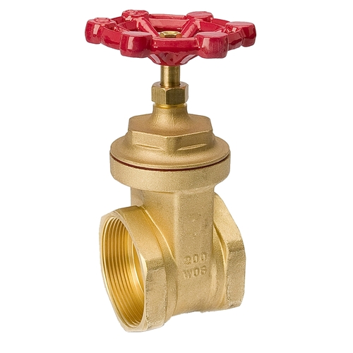 Gate Valve, 3 in Connection, Threaded, 125, 200 psi Pressure, Brass Body