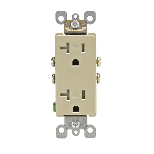 Outlet Decora 20 amps 125 V Duplex Ivory 5-20R Ivory