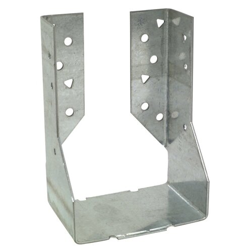 Concealed Flange Hanger, Galvanized Steel, 14 Gauge, 4 x 6-In.