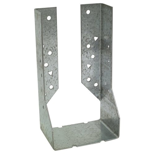 Concealed Flange Hanger, Galvanized Steel, 14 Gauge, 4 x 8-In.