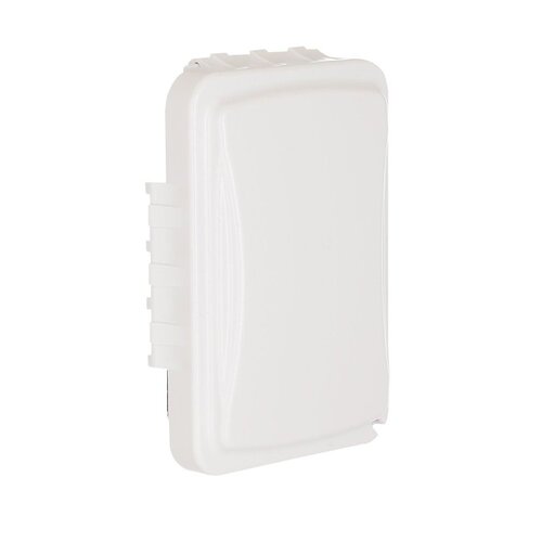 Receptacle Box Cover Rectangle Plastic 1 gang For Protection from Weather White