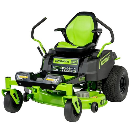 GREENWORKS 7411302 Lawn Mower, 32 hp, 0 Turning Radius