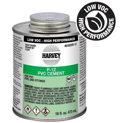 Heavy-Bodied Medium Set Cement, 16 oz Can, Liquid, Clear