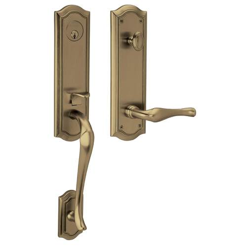 Bethpage Emergency Egress Tubular Left Hand Full Dummy Handleset Antique Brass Finish