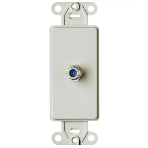 Wallplate, Plastic, White, Flush Mounting