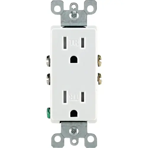 Outlet Decora 15 amps 125 V Duplex White 5-15R White