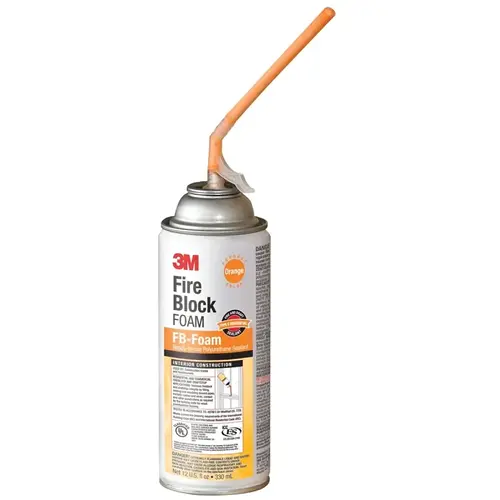 3M 3MFIR54907 12 oz. Orange Fire Block FB-Foam Specialty Sealant