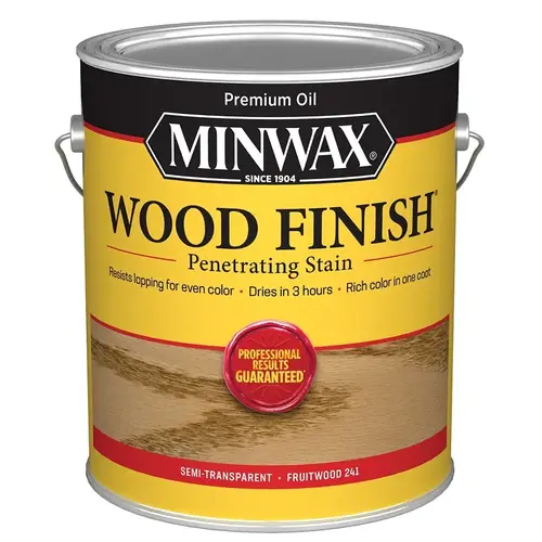 Wood Finish 0 Wood Stain, Fruitwood, Liquid, 1 gal, Can