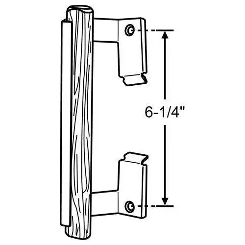 Patio Door Interior Handle Pull White