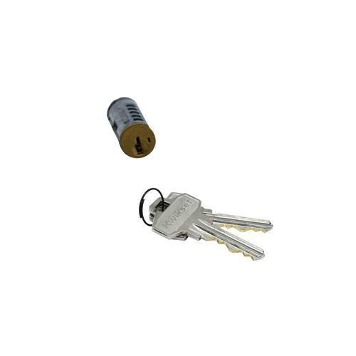 SC1 SmartKey Cylinder for Knob/Lever with Half Round Chassis, Gold US3