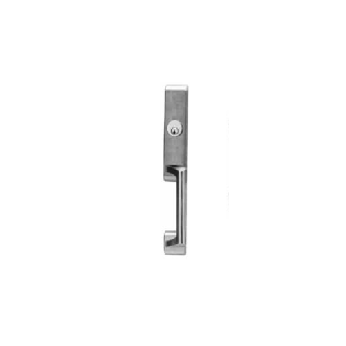 KIT- Nightlatch Pull Trim, Narrow Escutcheon Delta, Less Cylinder, Requires Rim Cylinder, Handing is Field Reversible, 24 Series Rim and Surface Vertical Rod Only, LHR Left Hand Reverse, Handing is Field Reversible, SP313/695 Dark Bronze Painted