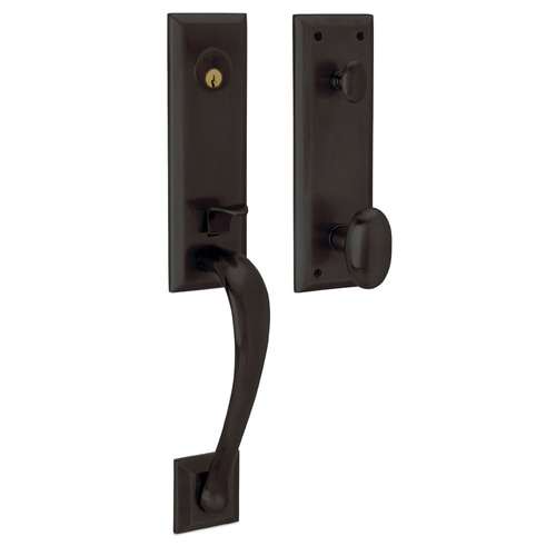 Baldwin 85352.ENTR Cody Single Cylinder Handleset with Oval Interior Knob with Emergency Egress
