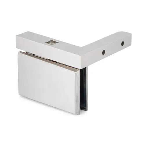 Symphony Standard Duty Pivot Hinge with Horizontal Wall Bracket - Polished Nickel