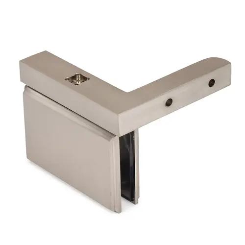 Symphony Standard Duty Pivot Hinge with Horizontal Wall Bracket - Brushed Nickel