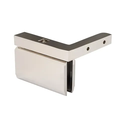 Concerto Standard Duty Pivot Hinge with Horizontal Wall Bracket - Polished Nickel