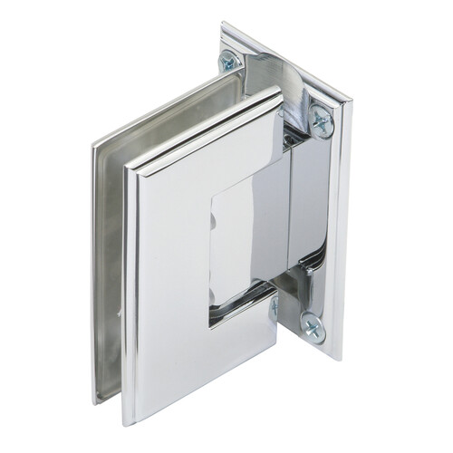 Symphony Standard Duty 90 degree Wall-Glass Hinge - Polished Chrome