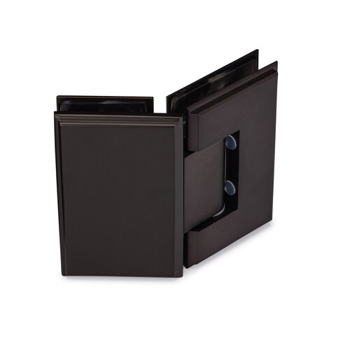 Symphony Standard Duty 135 degree Glass-Glass Hinge with 5 degree Offset - Oil Rubbed Bronze Medium