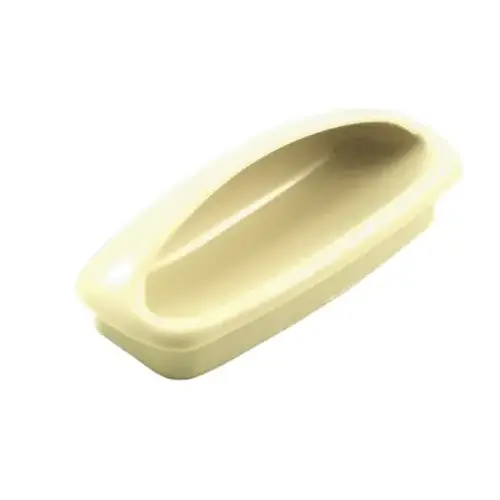Plastic recessed pull Almond