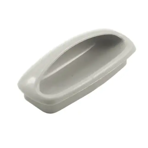 Plastic recessed pull Gray