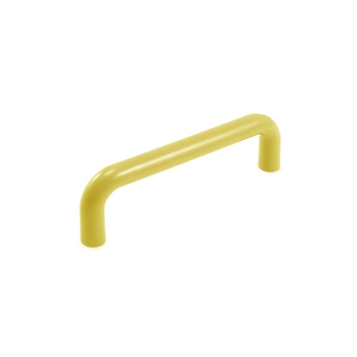 96mm plastic pull polybagged w/screws Polished Brass