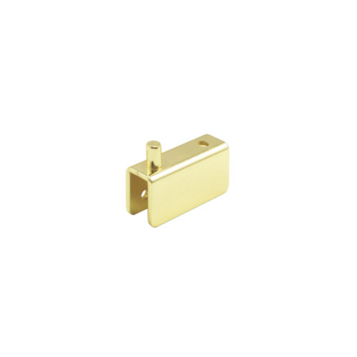 517-PB Glass Door Hinge - Deep Channel - Polished Brass